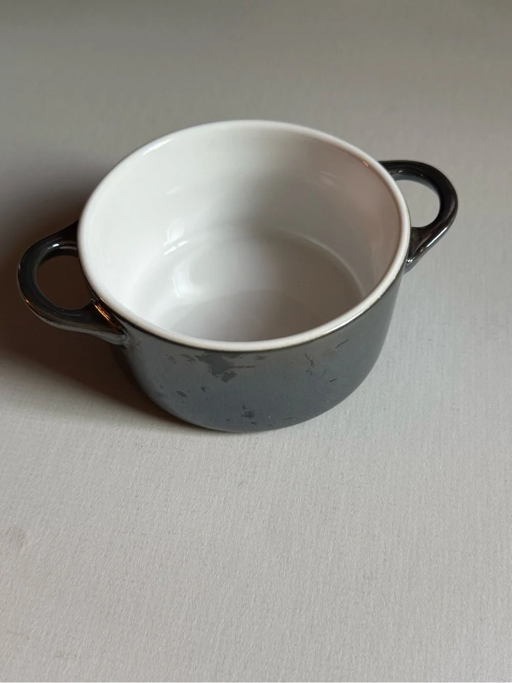 Le Creuset Black Mini Cocotte - Glossy Black Enameled Stoneware